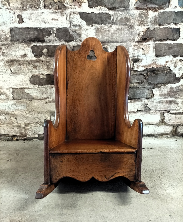 Georgian Mahogany Childs Rocking Chair (2).jpg